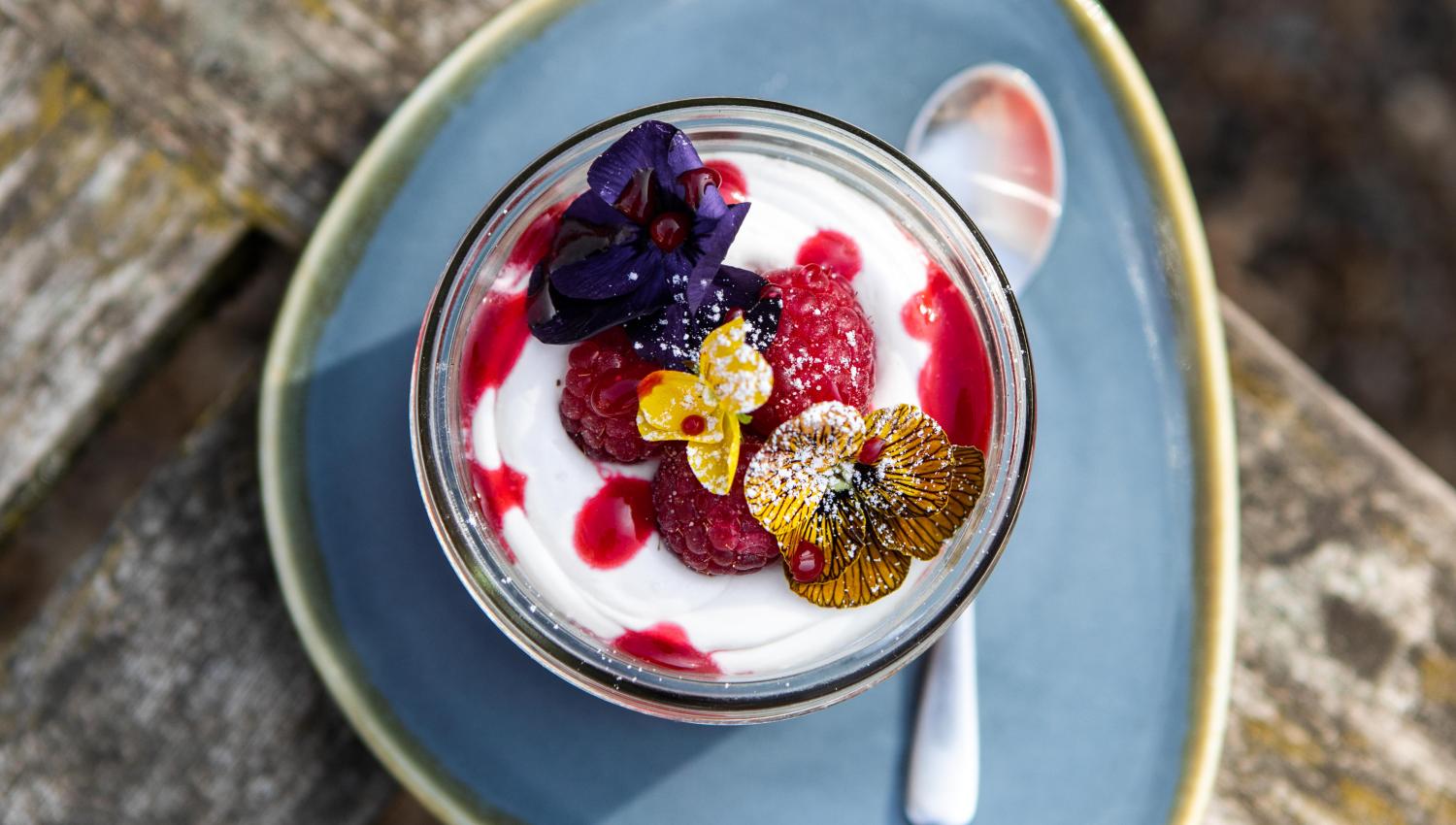 dessert at chelsea physic garden