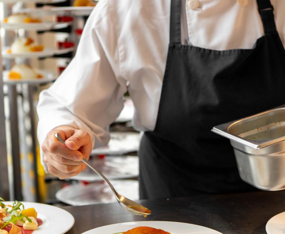 chef serving up