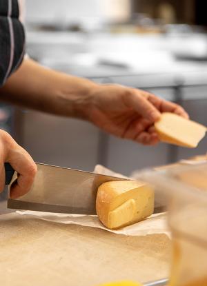 cheese prep by laura jalbert